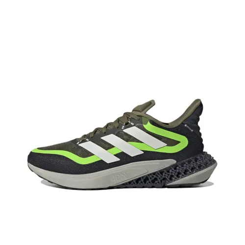 Adidas 4D Series Running Shoes Men Low-Top Black/Green