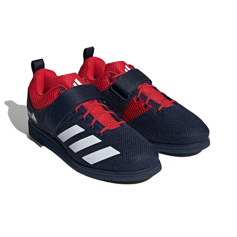 Adidas Powerlift 5 Weightlifting Shoes 'Navy Red'-2