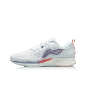 LiNing Red Hare 4 Cushioning Anti Slip And Wear Resistant Low Top Running Shoes Women's White Gray Red Blue
