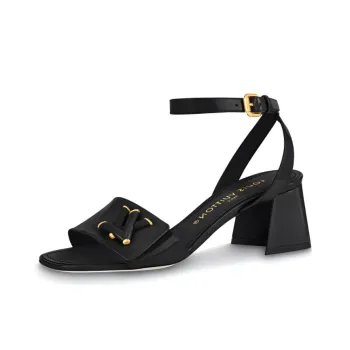 LOUIS VUITTON Shake One Strap Sandals 5.5cm Women's Black