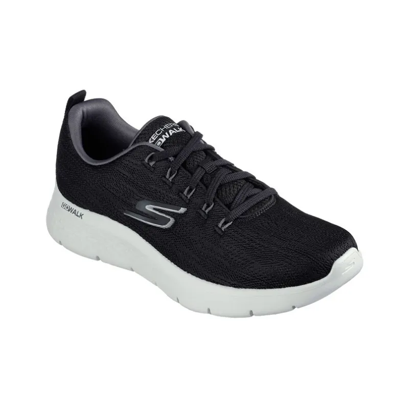 Skechers Go Walk Flex Lace Up 'Black Grey'-2