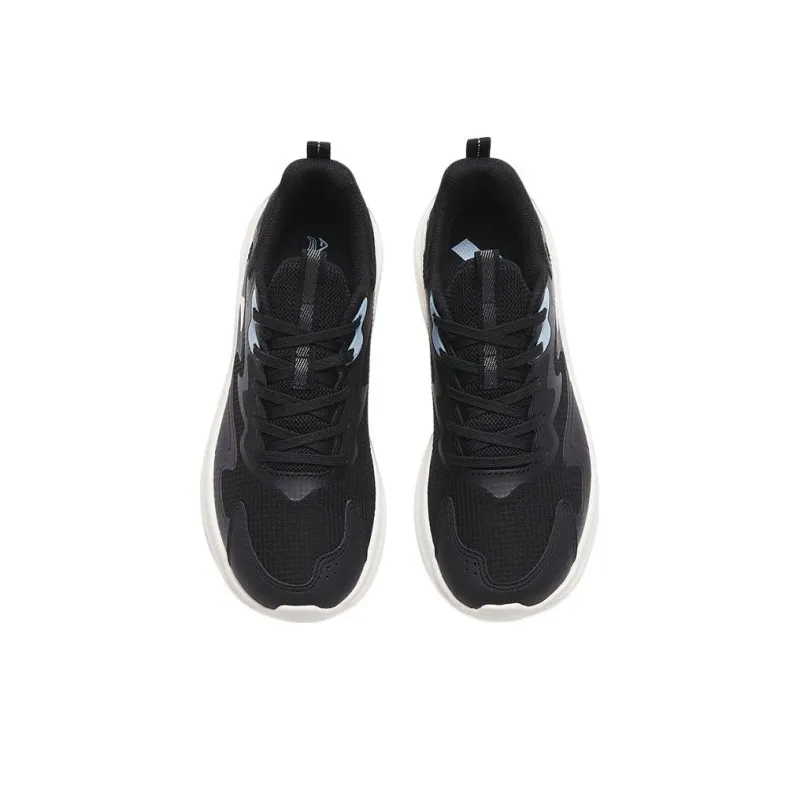 Anta Walk Slip Resistant, Abrasion Resistant, Breathable Low Top Running Shoes Women's Black Blue-2