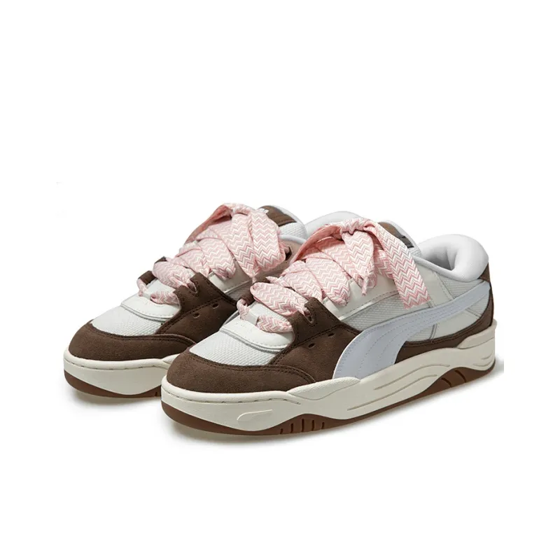 PUMA Bari Mule 180 Tan Anti Slip Wear Resistant Low Top Skateboard Shoes Unisex Brown Special Packaging-2