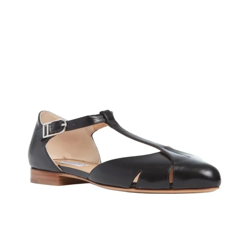 GABRIELA HEARST Harlow Roman Sandals Women's Black-2