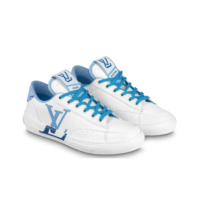 LOUIS VUITTON Charlie Sneakers 'White Blue' Women's-2