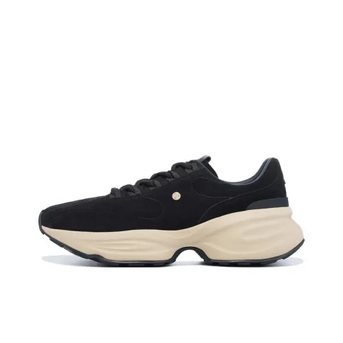 LI NING 1990 Clouds Durable Cushioning Low Top Casual Shoes Men's Charcoal Black
