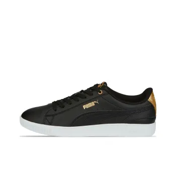 PUMA Vikky V3 Anti-Slip Wear-Resistant Low-Top Skateboard Shoes Women's Black Gold