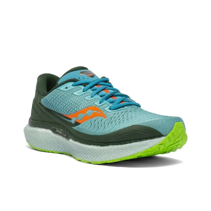 Saucony Triumph Shock Absorbers With Slip Resistant And Abrasion Resistant Properties Low Top Running Shoes Men's Green-2