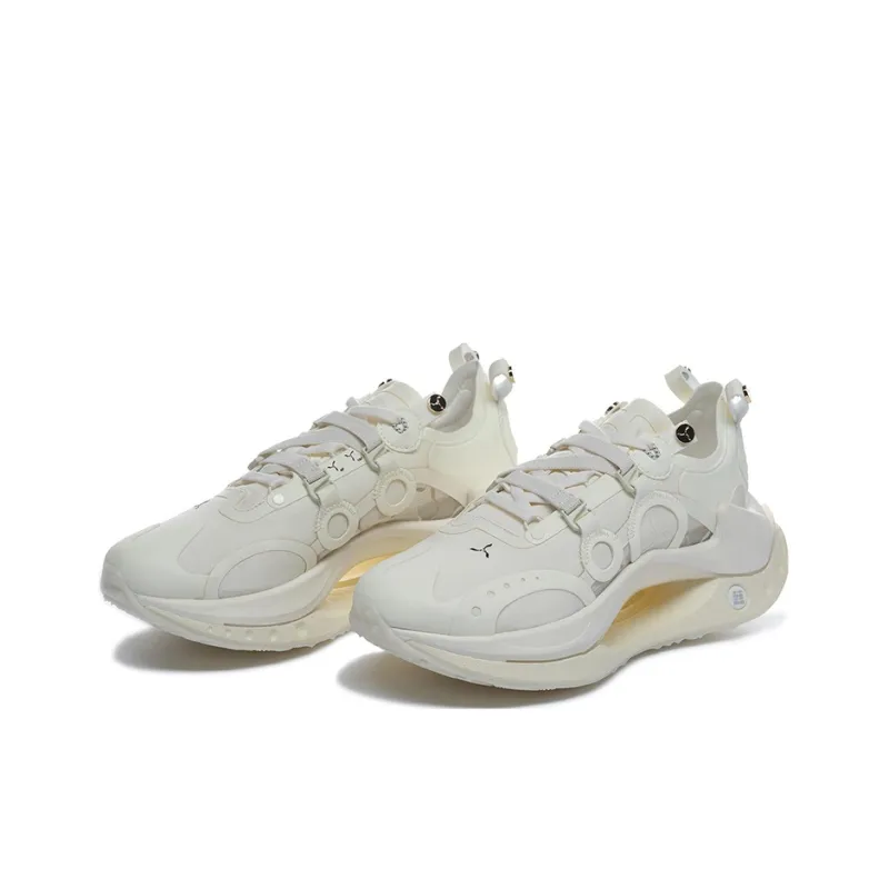 LI NING 1990 Advanced Sports Series Casual Shoes Women's Low Top Ecru-1