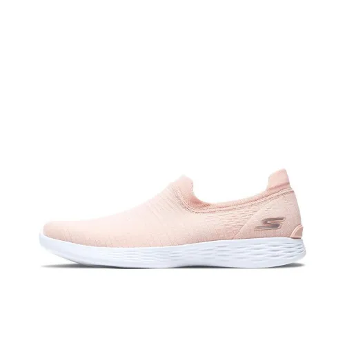 Skechers YOU Define Slip-Resistant Cushioning Wear-Resistant Low-Top Sports Casual Shoes Women's Peach Pink