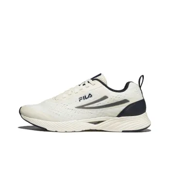 FILA RGB Flex 2 Anti Slip Wear Resistant Low Top Casual Running Shoes Unisex White Black Korean Style