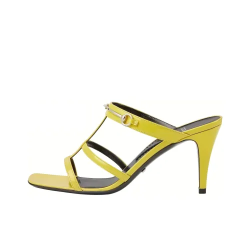 GUCCI Slide Slippers Women's Yellow