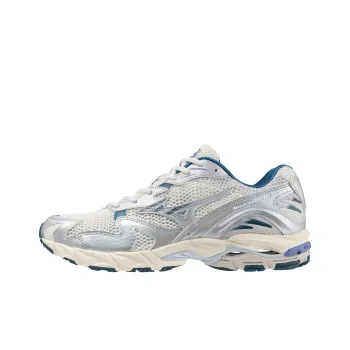 Mizuno Wave Rider 10 White Silver Blue