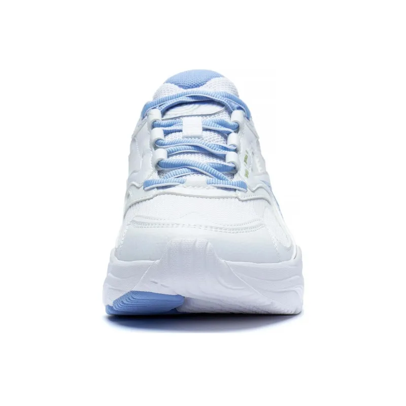 LiNing Anti Slip Wear Resistant Low Top Running Shoes Women's White Blue-3