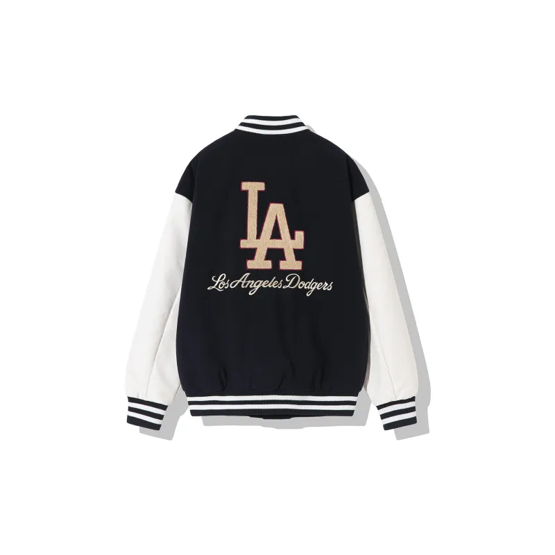 New Era x MLB Baseball Jacket Unisex Navy Blue-1