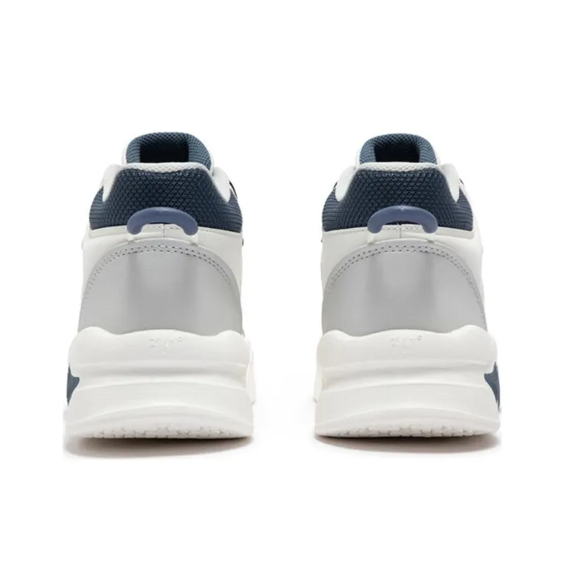 361° Brocade Journey 4 Anti Slip Wear Resistant High Top Skateboard Shoes Men's White Gray Blue-3