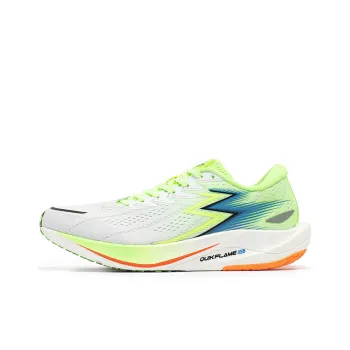 361° 2.5 Pro Low Top Long Distance Running Shoes Unisex White Green