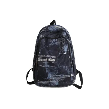 OURFUN Nylon Backpack Unisex Black Graffiti/Black And White Graffiti/White Graffiti/Gray Graffiti