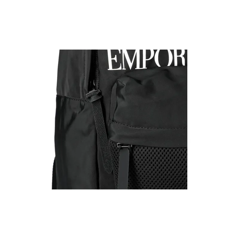 EMPORIO ARMANI EA7 Polyester Backpack Large Size Unisex Black-4