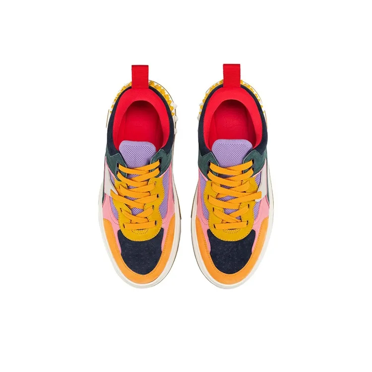CL LUBOTING Astroloubi Low Top Skateboard Shoes Men's Yellow Green Pink-3