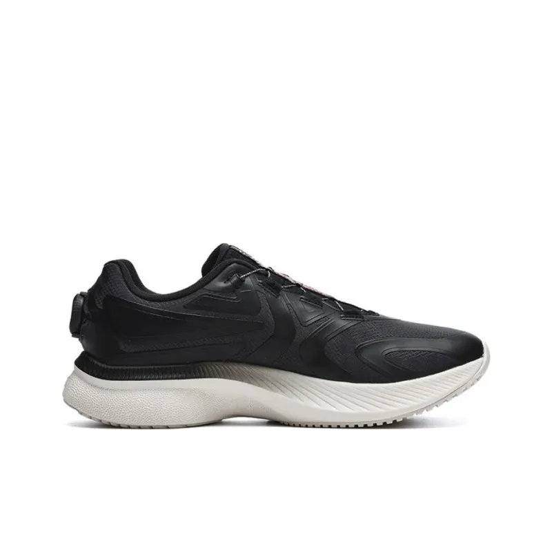 FILA Athletics Energy Cushioning Anti Slip And Wear Resistant Low Top Long Distance Running Running Shoes Men's Black-1