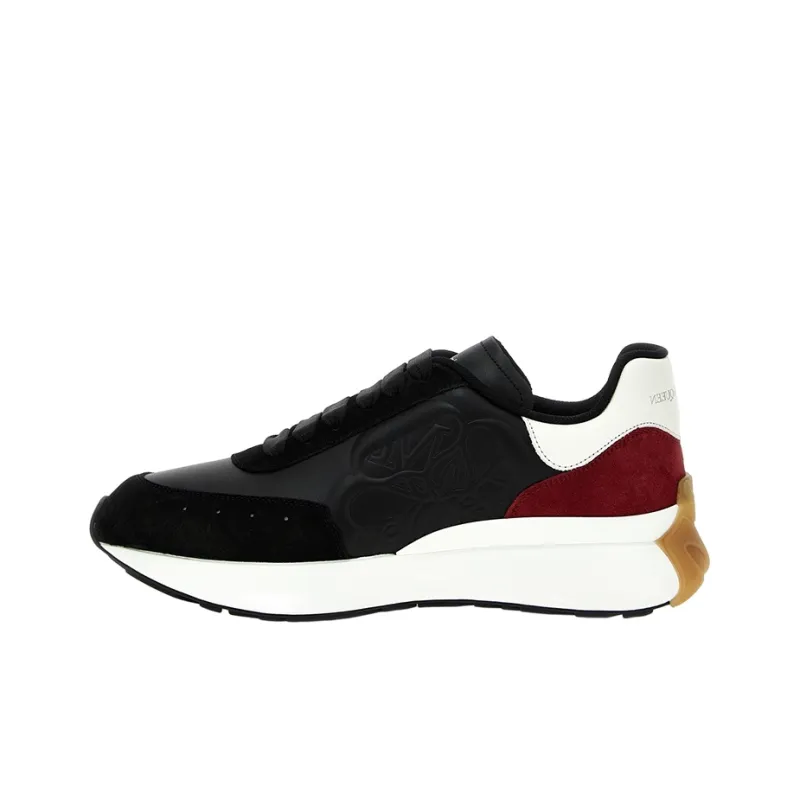 Alexander McQueen Sprint Runner Black White Red-0