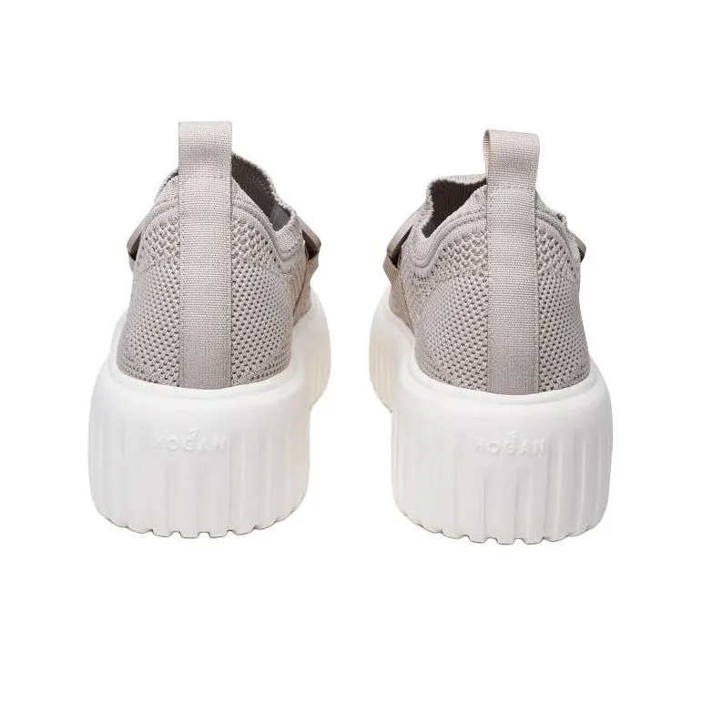 HOGAN Knitted Wedge Sneakers-3