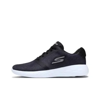 Skechers GO RUN 600 Cushioned Slip-Resistant Low-Top Running Shoes Black White