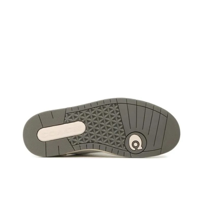 COACH C201 Low Top Skateboard Shoes Women's White-4