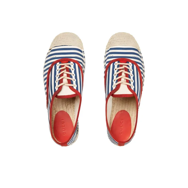 GUCCI Casual Shoes Men's Blue White Red-3