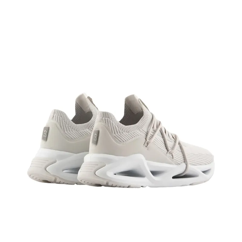 EMPORIO ARMANI EA7 Low Top Sports Casual Shoes Unisex Ecru-3