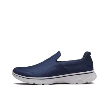 Skechers Go Walk 4 Cushioning Anti Slip And Wear Resistant Low Top Casual Shoes Men's Blue Gray