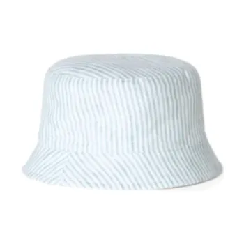 Loro Piana Linen Bucket Hats Kids' Blue