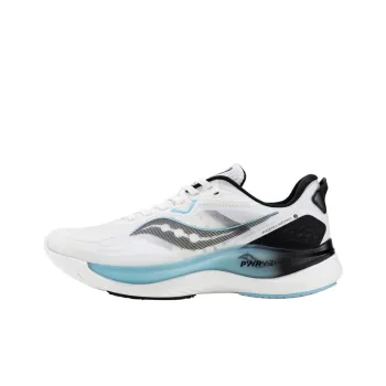 Saucony Phoenix Inferno 2 Anti Slip Wear Resistant Low Top Running Shoes Men's White Black Blue