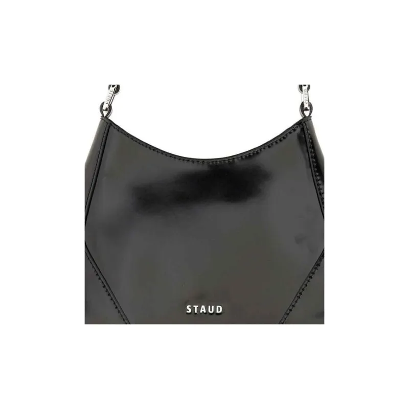 Staud Linda Logo Lettering Shoulder Bag-3