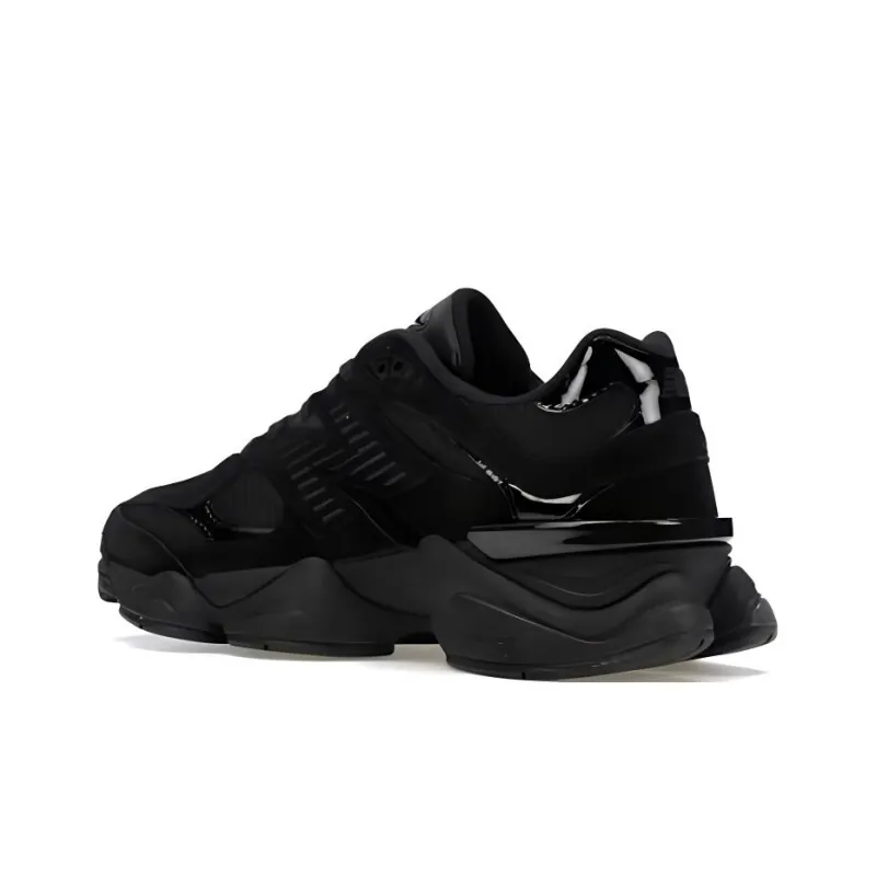New Balance 9060 Triple Black Patent-4