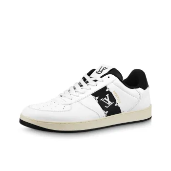 LOUIS VUITTON Rivoli Sneakers 'White With Black Side Monogram Band'