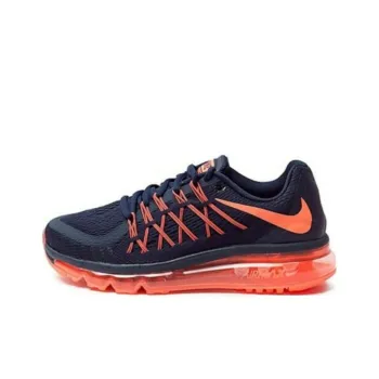 Nike Air Max 2015 Anti-Slip And Wear-Resistant Lightweight Low-Top Running Shoes Women's Blue Orange