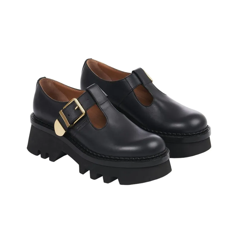 Chloé Owena Leather Loafers-2