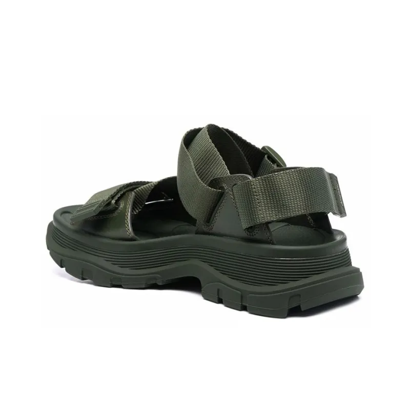 Alexander McQueen Tread Beach Sandals Women's Green-3