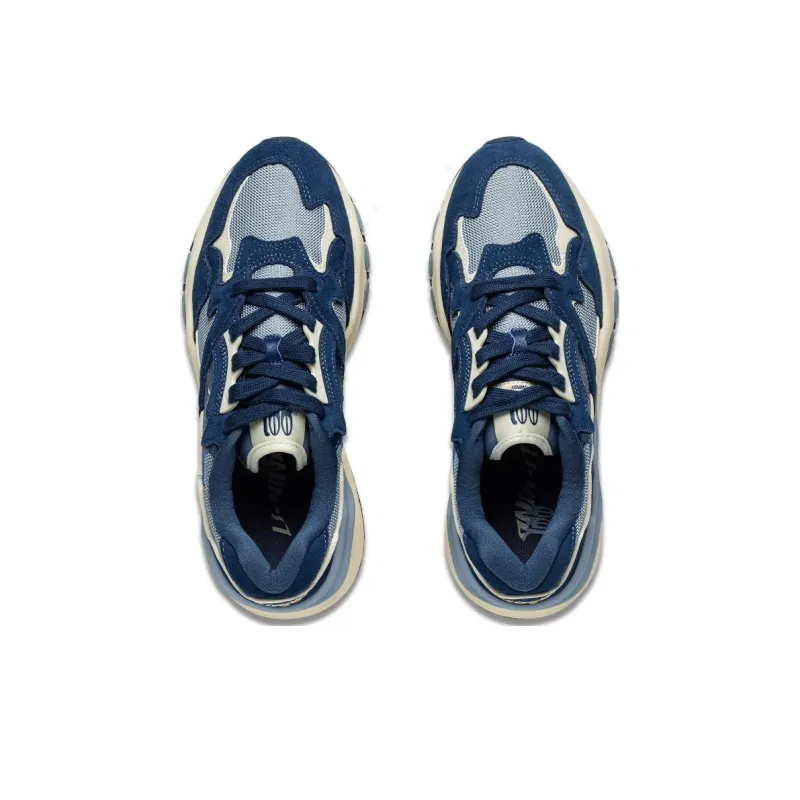 LiNing 001 Mountain Sea Anti Slip Wear Resistant Low Top Casual Shoes Men's Blue Gray-3
