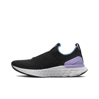 Nike React Phantom Run Flyknit 2 Black Barely Grape University Blue Women's