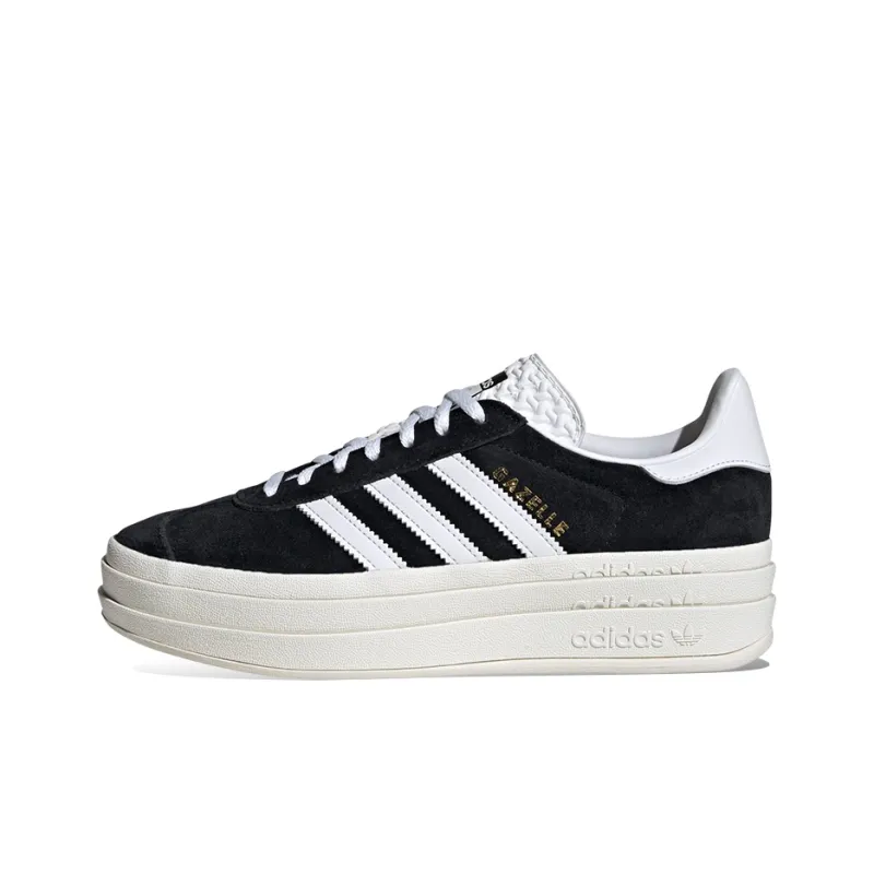 Adidas Gazelle Bold Core Black White Women's-0
