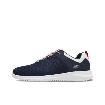 Skechers Elite Fle Cushioning Anti-Slip And Wear-Resistant Low-Top Sports Casual Shoes Blue White