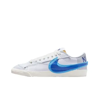 Nike Blazer Low 77 Jumbo Double Swoosh White University Blue