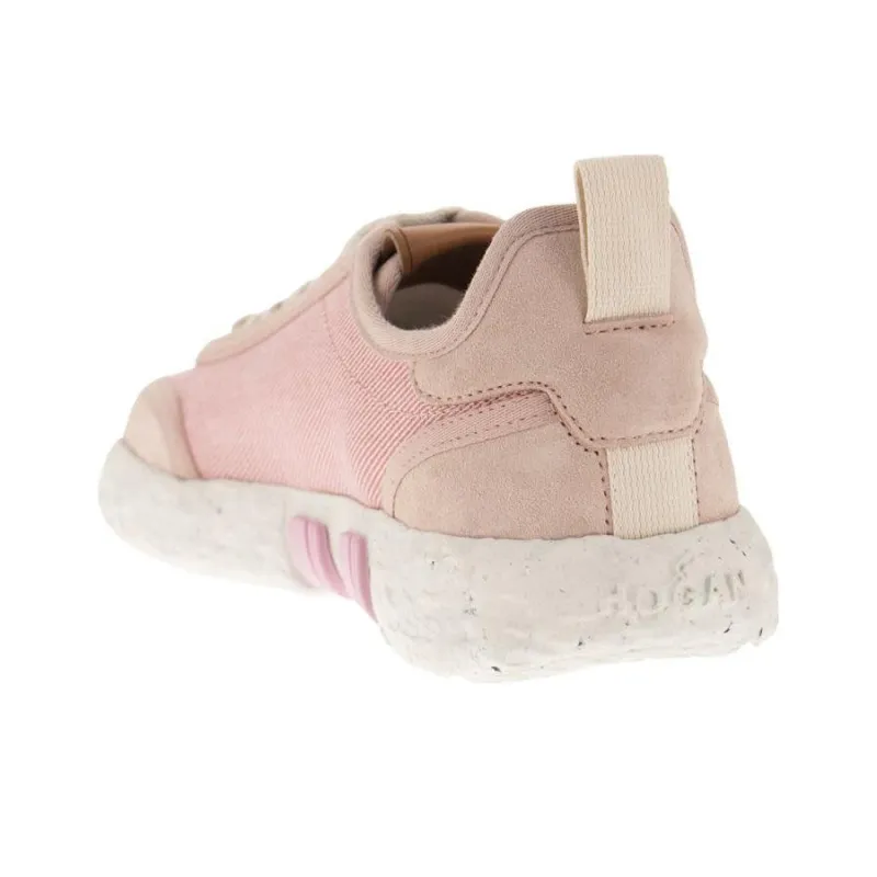 HOGAN 3R Low Top Sports Casual Shoes Women's Pink-2