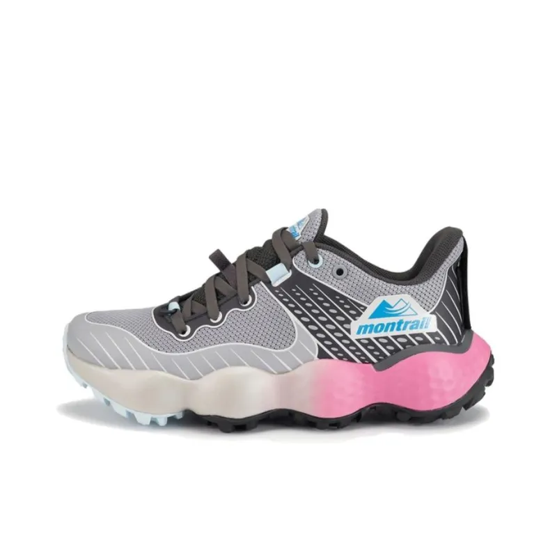 Columbia Montrail Shock Absorbers With Slip Resistant Features Low Top Running Shoes Women's Gray-0