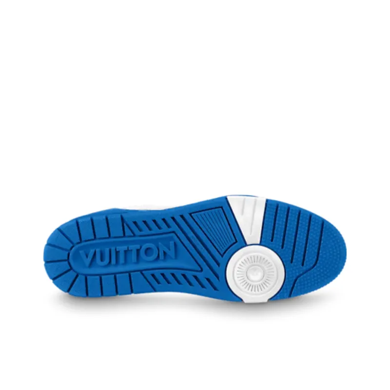 LOUIS VUITTON Lv Trainers 'White With Blue'-3