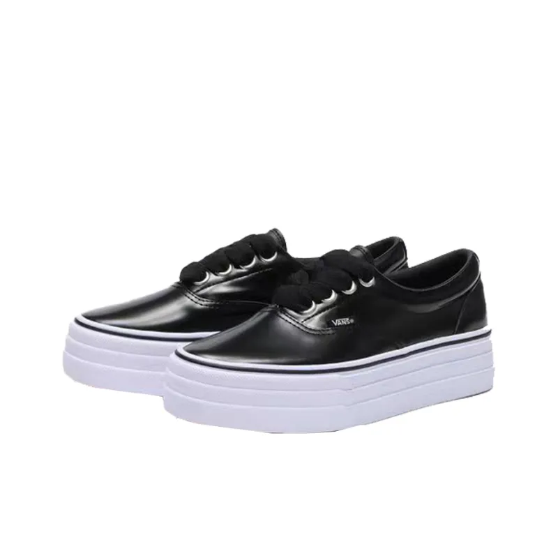 Vans Era V95CF F.L 3SOLE Low-Top Skateboard Shoes Women's Black White Japan Version-1