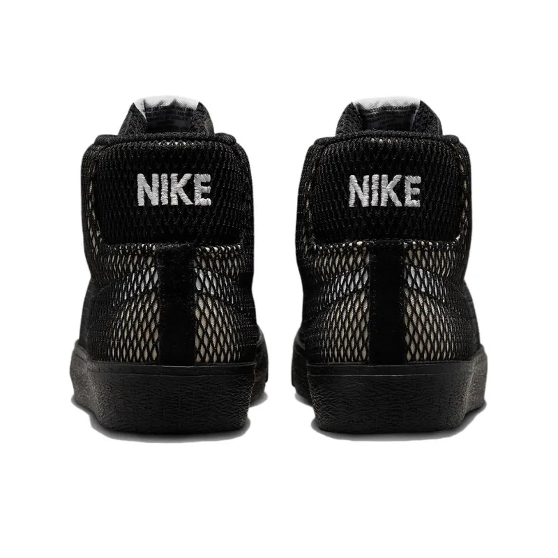Nike Sb Zoom Blazer Mid Prm Black Netting-4